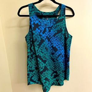 V-neck Patterned Blouse